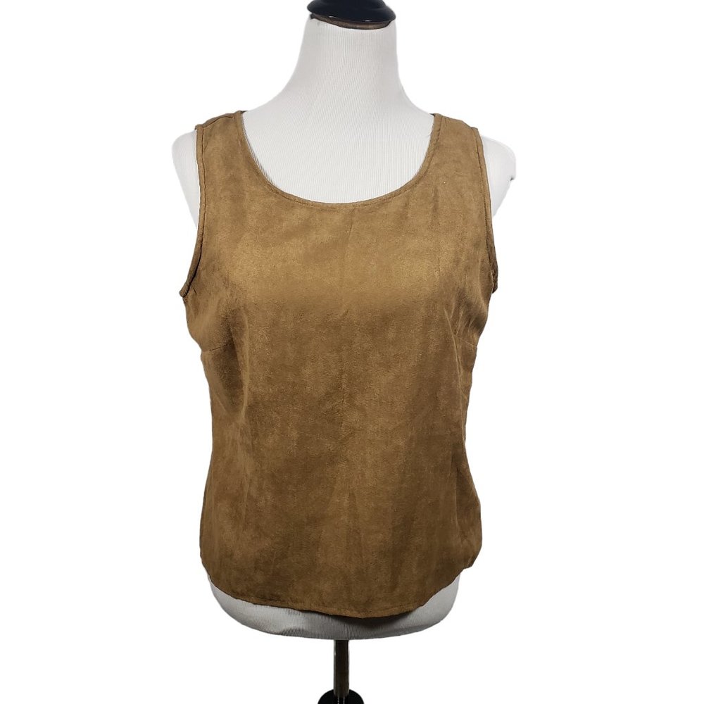 Studio I women's size 10 Brown Sleeveless Top - Gently Used
